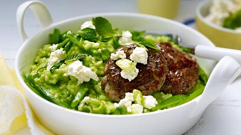 Rockin Risotto mit Kräuterfrikadelle Rezept - Foto: House of Food / Bauer Food Experts KG