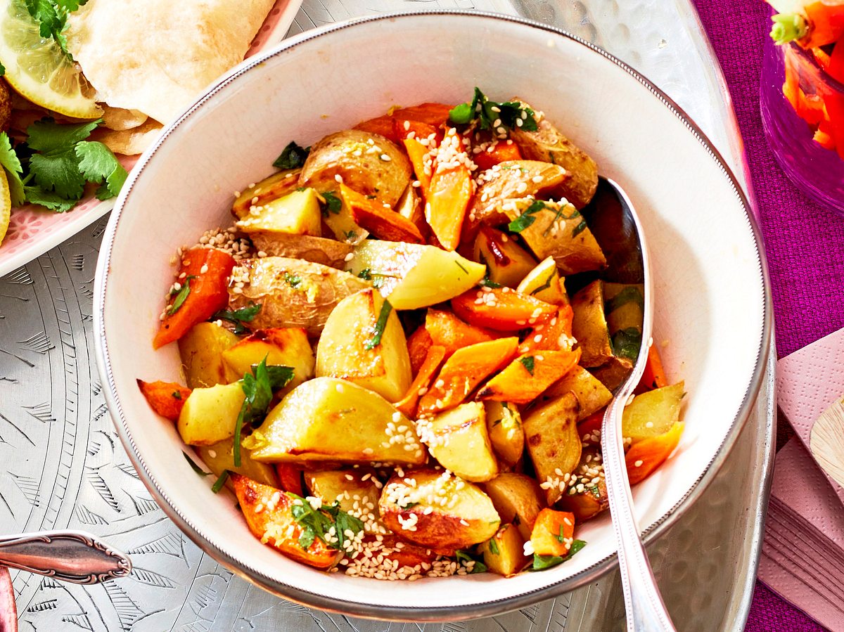 Röstkartoffel-Möhren-Salat Rezept