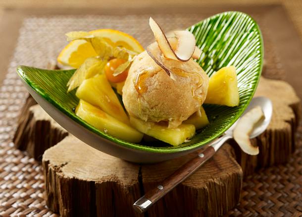 Rooibos Sorbet mit Ananas Rezept Rooibos Sorbet mit Ananas Rezept