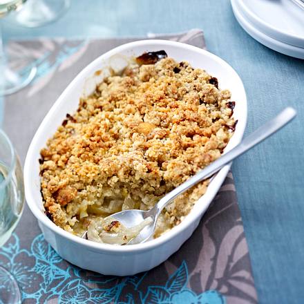 Roquefort-Chicorée-Crumble Rezept