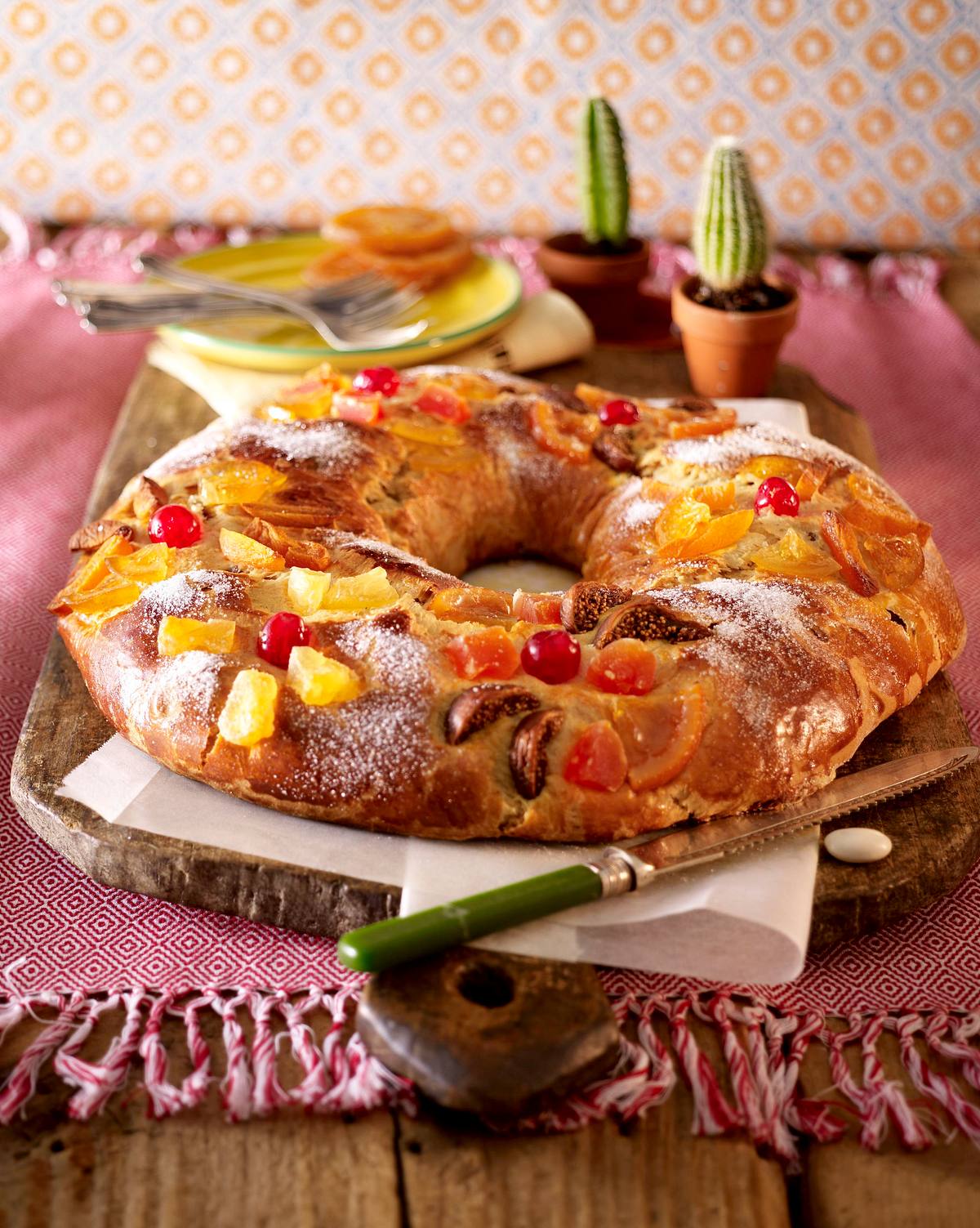 Rosca de reyes (Dreikönigskranz) Rezept