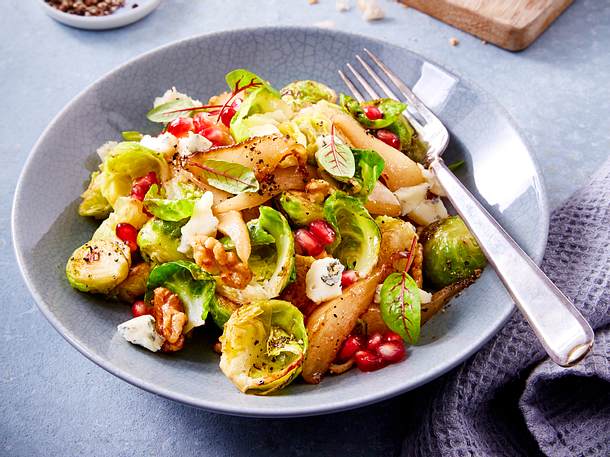 Rosenkohl-Birnen-Salat (Rosenkohl 4-mal anders) Rezept