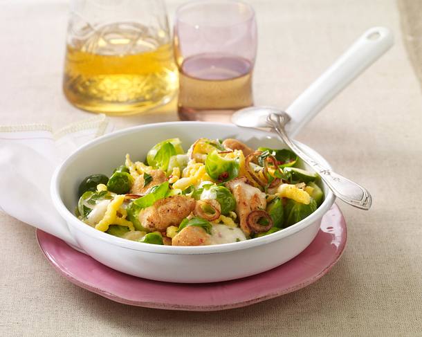 Rosenkohl-Hähnchenpfanne Rezept