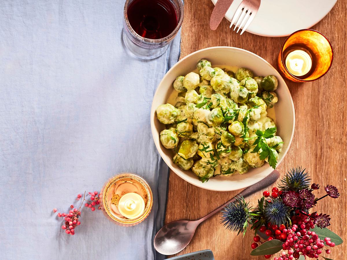 Rosenkohl in cremiger Soße Rezept