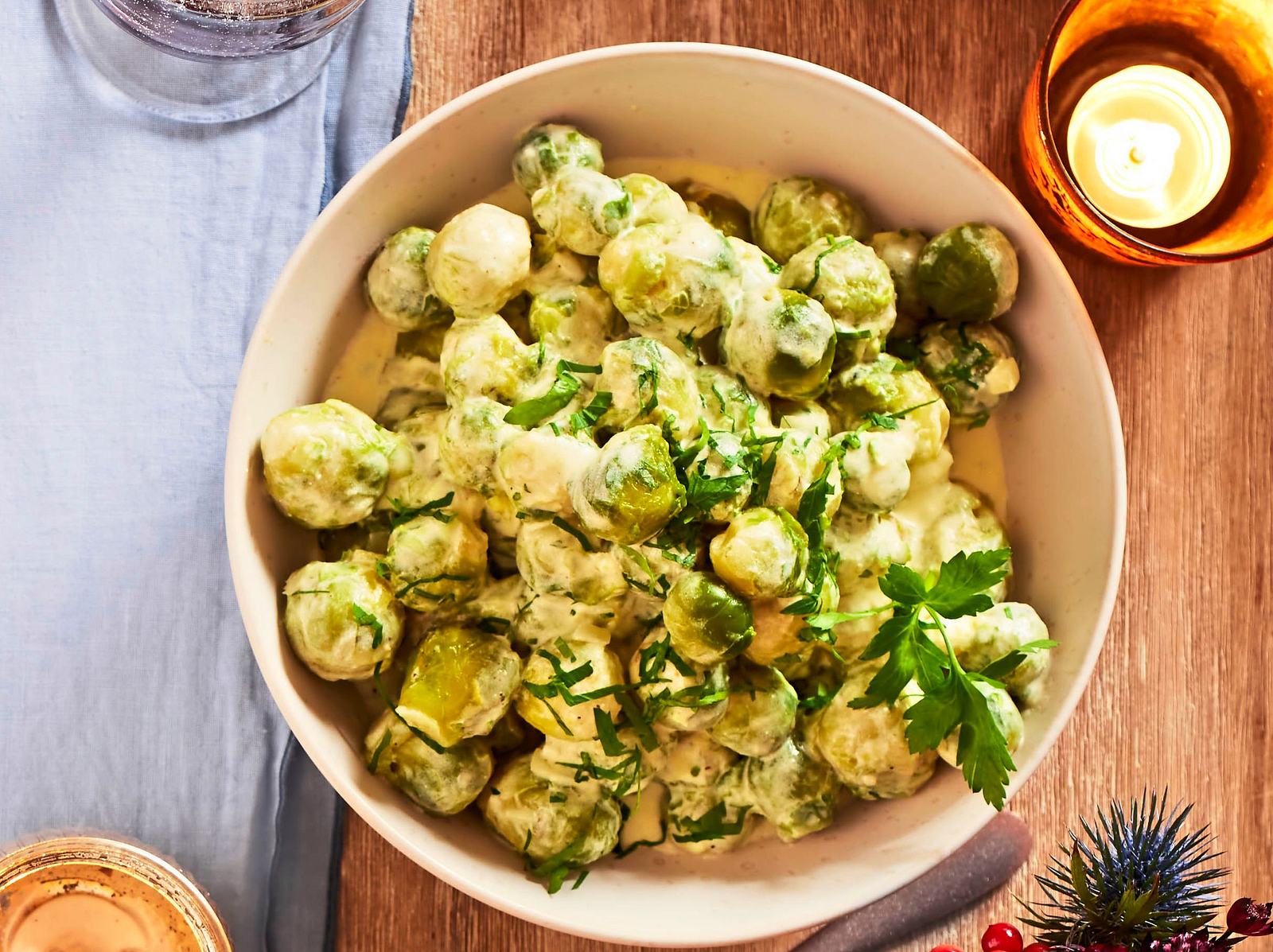 Rosenkohl in cremiger Soße Rezept | LECKER
