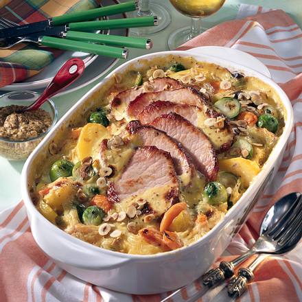 Rosenkohl-Kasseler-Auflauf Rezept Rosenkohl-Kasseler-Auflauf Rezept