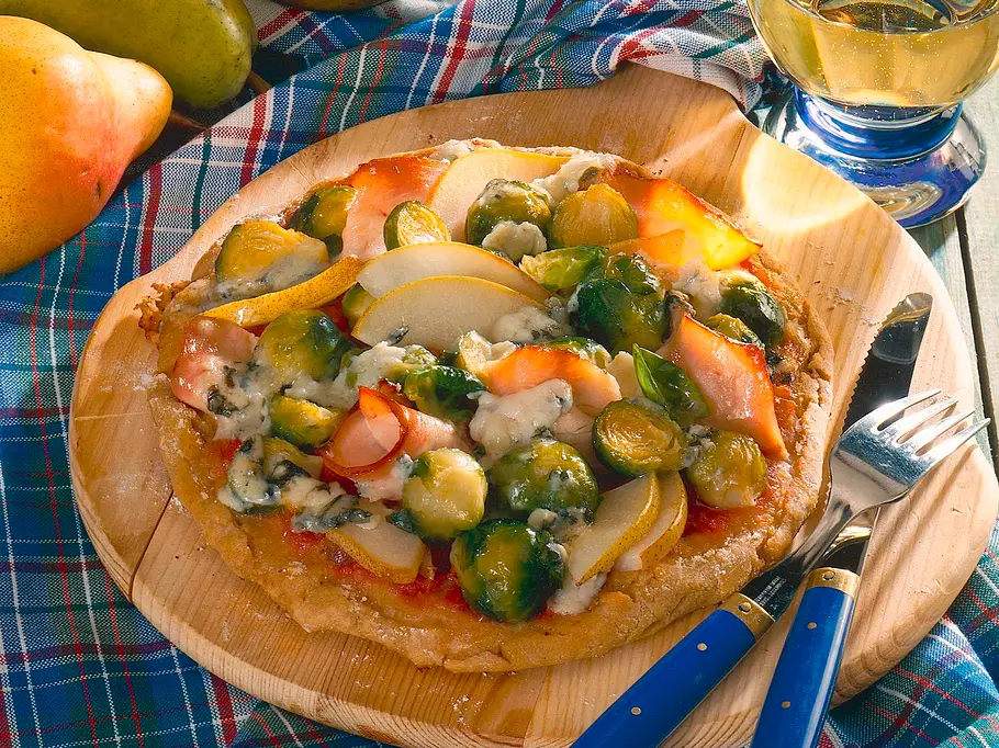 Rosenkohl-Pizza Rezept Rosenkohl-Pizza Rezept