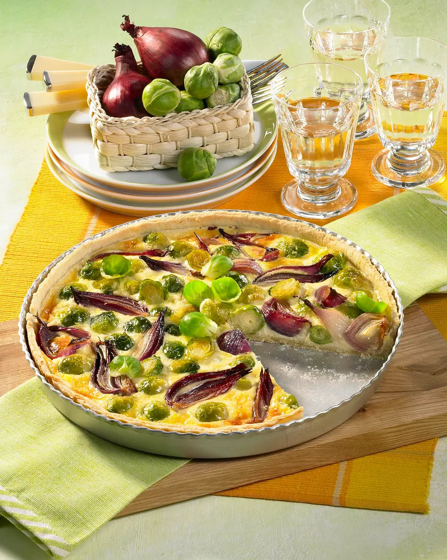 Rosenkohl-Quiche Rezept Rosenkohl-Quiche Rezept