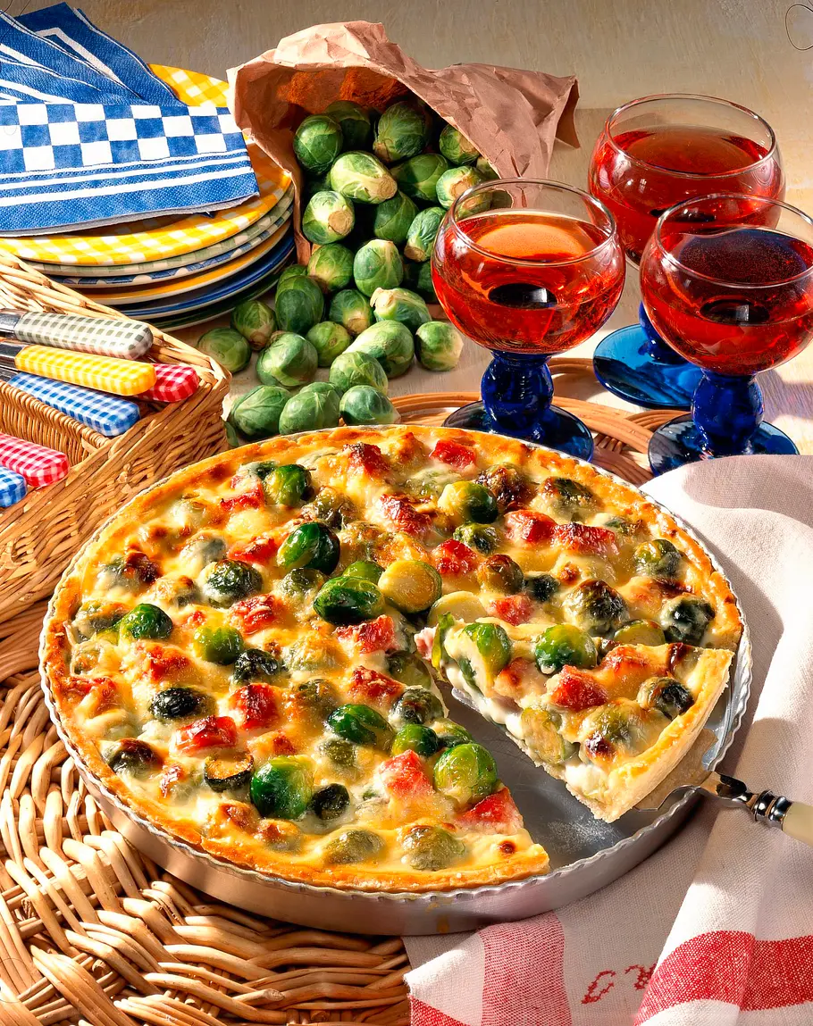 Rosenkohl-Quiche Rezept Rosenkohl-Quiche Rezept