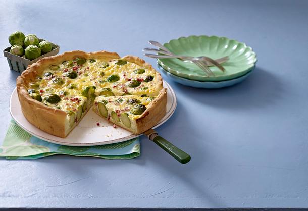 Rosenkohl-Wähe mit Eier-Schinken-Milch Rezept