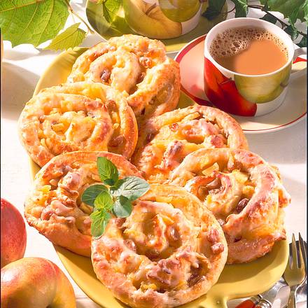 Rosinen-Apfelschnecken (Diabetiker) Rezept