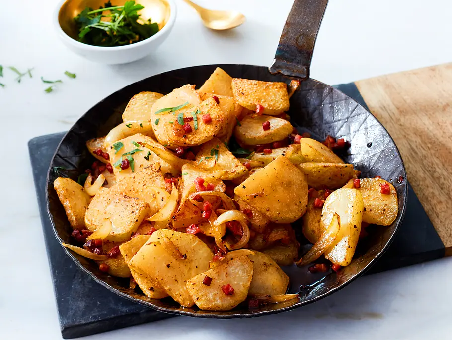 Röstkohlrabi mit Schinken Rezept Röstkohlrabi mit Schinken Rezept