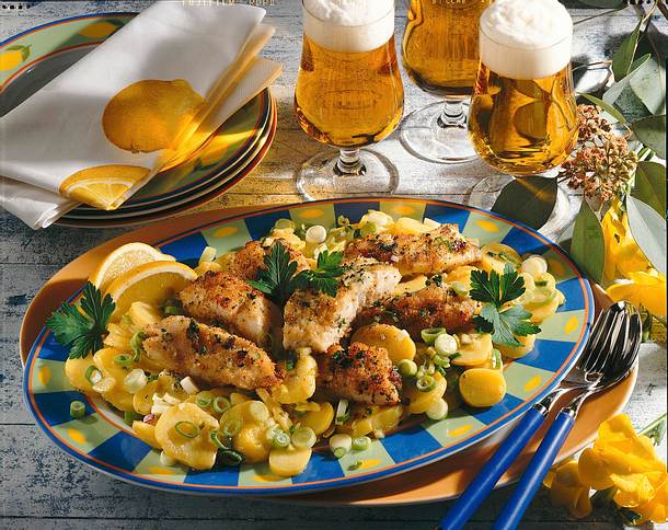 Rotbarsch in Kräuterpanade Rezept Rotbarsch in Kräuterpanade Rezept