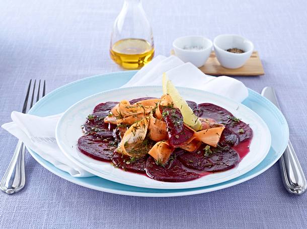 Rote-Bete-Carpaccio Rezept Rote-Bete-Carpaccio Rezept