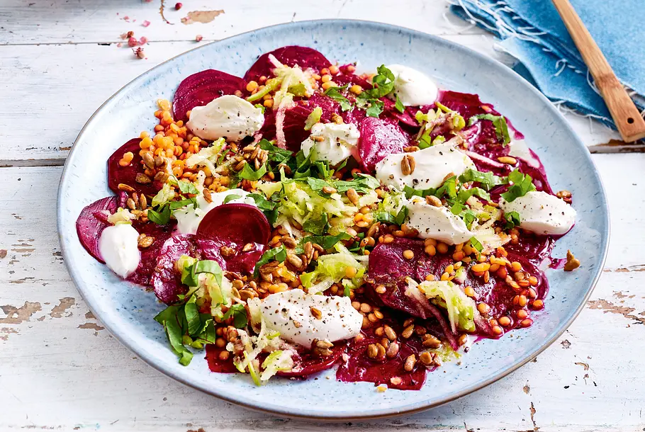 Rote-Bete-Carpaccio „Nicht Fisch, nicht Fleisch“ Rezept Rote-Bete-Carpaccio „Nicht Fisch, nicht Fleisch“ Rezept