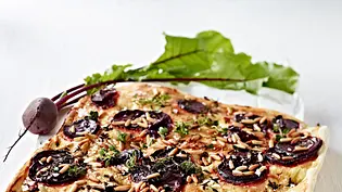Rote-Bete-Focaccia Rezept - Foto: LECKER @ Bauer Media Group Rote-Bete-Focaccia Rezept - Foto: LECKER @ Bauer Media Group
