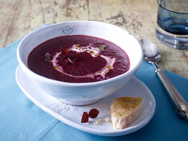 Rote-Bete-Holundersüppchen Rezept