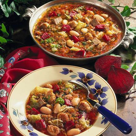 Rote Bete-Kohl-Eintopf Rezept