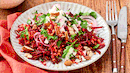 Rote-Bete-Linsen-Salat mit Feta und Nüssen - Foto: LECKER @ Bauer Media Group Rote-Bete-Linsen-Salat mit Feta und Nüssen - Foto: LECKER @ Bauer Media Group