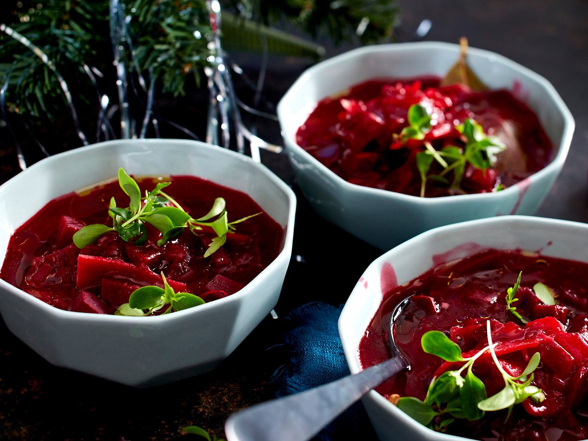 Rote-Bete-Suppe mit Orange Rezept