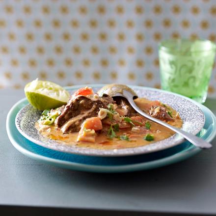 Rotes Rindfleisch-Curry mit Erdnüssen Rezept
