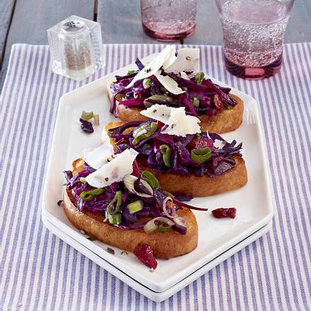 Rotkohl-Crostini Rezept