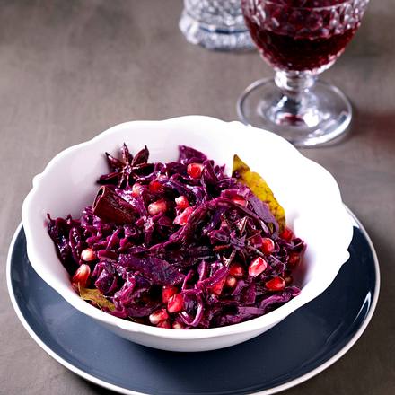 Rotkohl mit Granatapfel, Zimt und Honig Rezept Rotkohl mit Granatapfel, Zimt und Honig Rezept