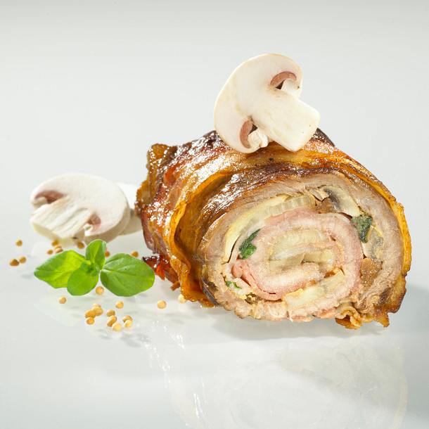 Rouladen mit Pilz-Speck-Majoranfüllung Rezept Rouladen mit Pilz-Speck-Majoranfüllung Rezept