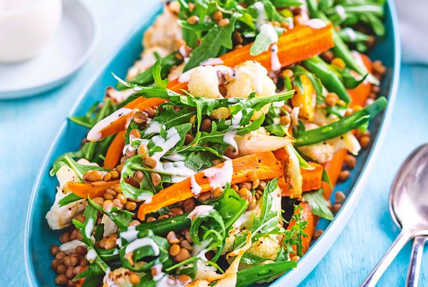 Ruck-zuck-Salat mit Linsen Rezept Ruck-zuck-Salat mit Linsen Rezept