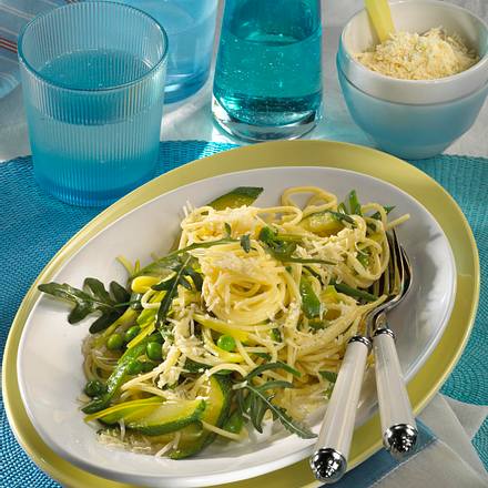 Rucola-Gemüse-Spaghetti Rezept Rucola-Gemüse-Spaghetti Rezept