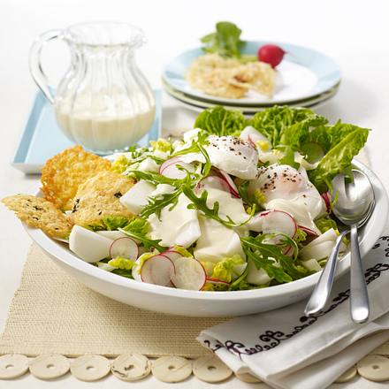Rucola-Radieschen-Mairübchen-Salat Rezept Rucola-Radieschen-Mairübchen-Salat Rezept