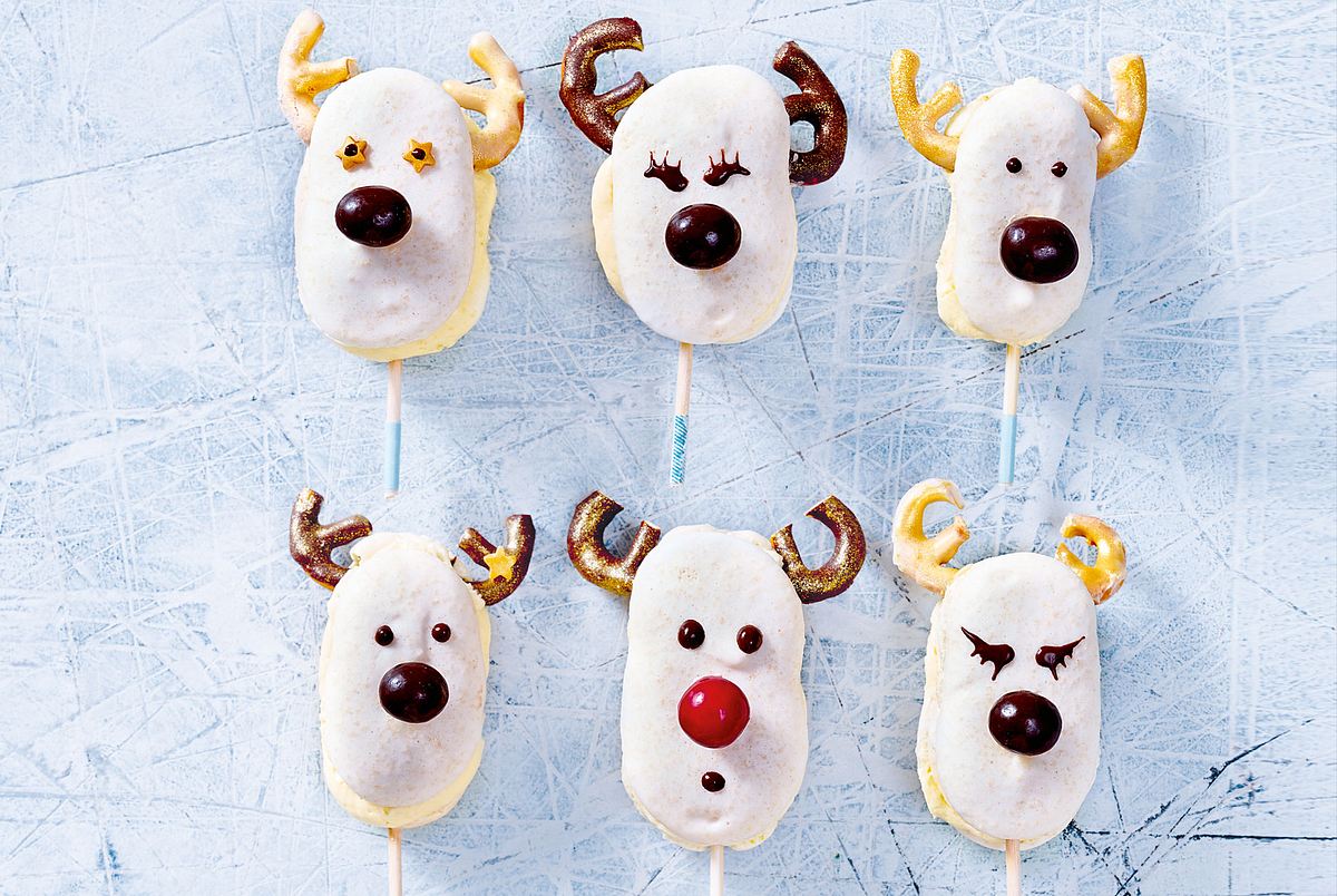 Rudolph-Macarons mit Lemoncurd Rezept