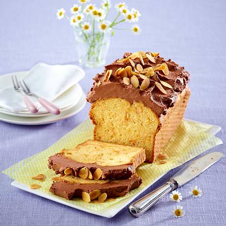 Rübli-Kastenkuchen mit Schokofrosting Rezept Rübli-Kastenkuchen mit Schokofrosting Rezept