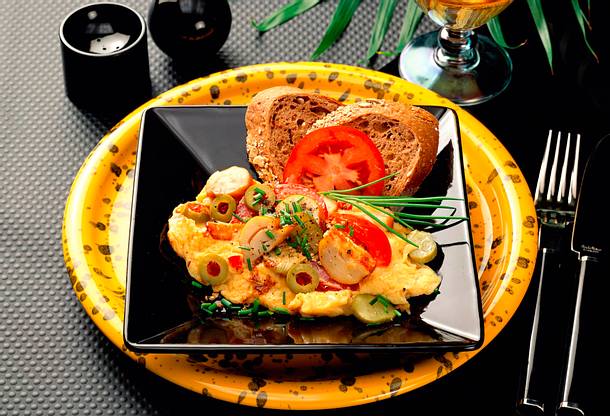 Rührei mit Schillerlocke Rezept Rührei mit Schillerlocke Rezept