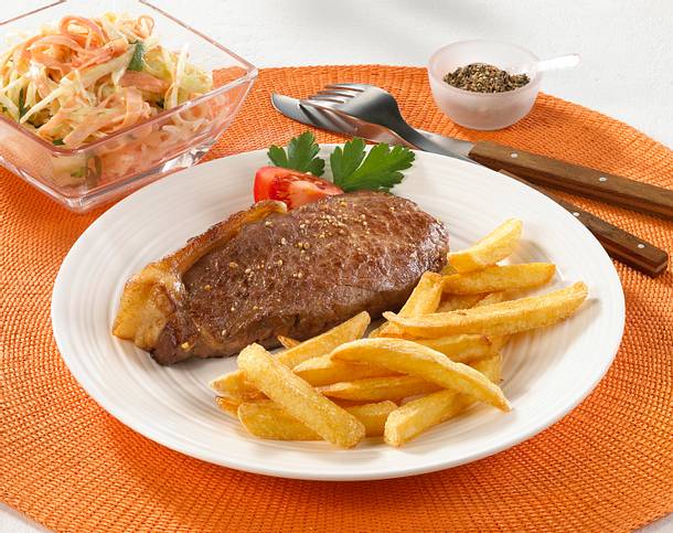 Rumpsteak mit Pommes Rezept Rumpsteak mit Pommes Rezept