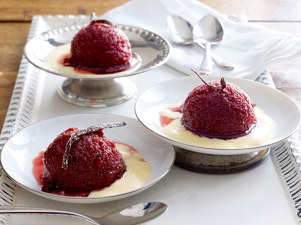 Rumtopfsorbet mit Zabaionesahne Rezept