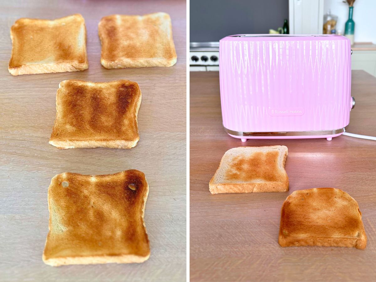 Bräunungsergebnis beim Russell Hobbs Eden Toaster