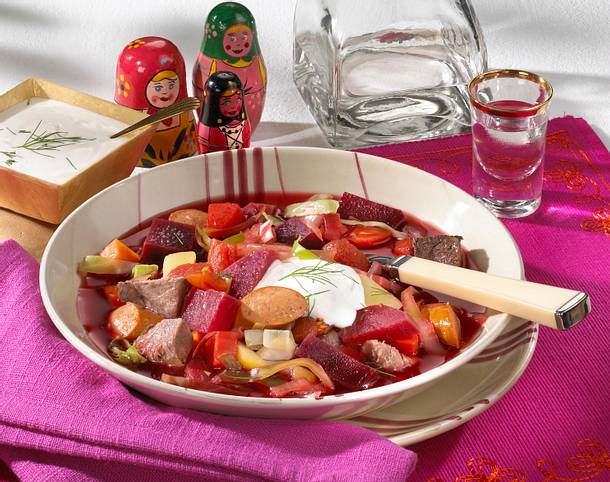 Russischer Borschtsch Rezept Russischer Borschtsch Rezept