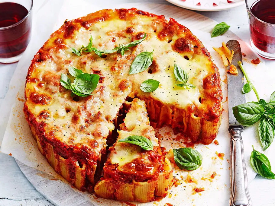 Rigatoni-Pizza Standing Ovations Rezept Rigatoni-Pizza Standing Ovations Rezept