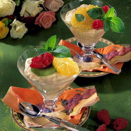 Sabayon mit Obst Rezept Sabayon mit Obst Rezept