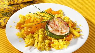 Safran Paprika Mais-Couscous mit Putenbrust Rezept - Foto: House of Food / Bauer Food Experts KG