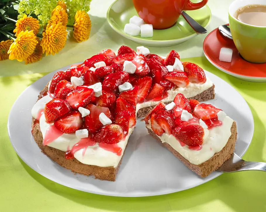 Saftige Erdbeertorte Rezept Saftige Erdbeertorte Rezept