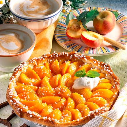 Saftige Pfirsich-Tarte Rezept Saftige Pfirsich-Tarte Rezept