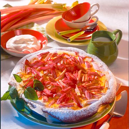 Saftige Rhabarber-Wähe Rezept Saftige Rhabarber-Wähe Rezept