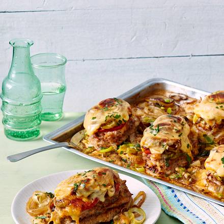 Saftige Schnitzel-Pizza Rezept Saftige Schnitzel-Pizza Rezept