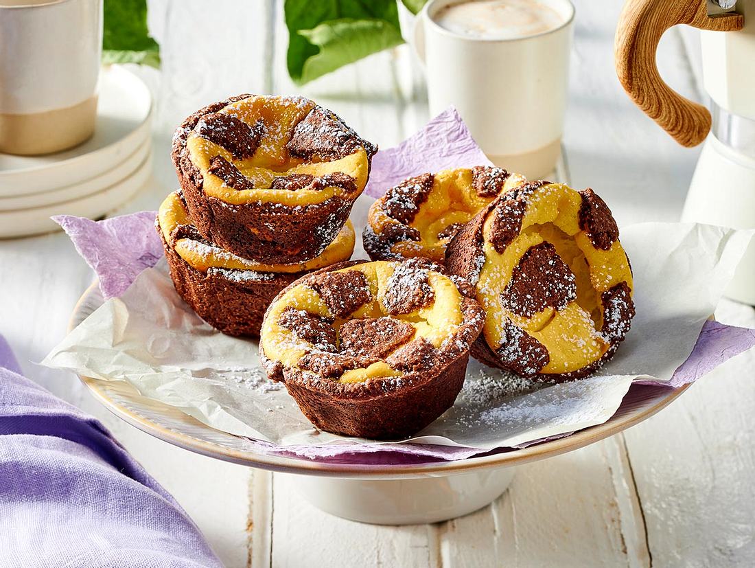 Saftige Zupfkuchen Muffins Rezept Lecker