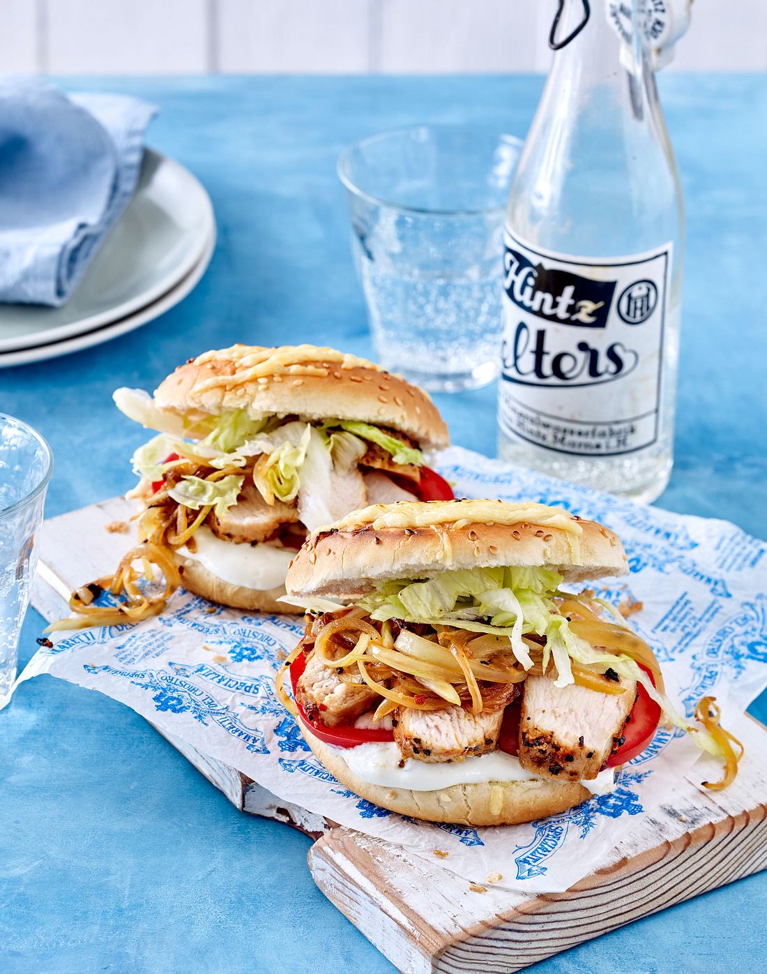 Saftiger Gyros-Burger Rezept | LECKER