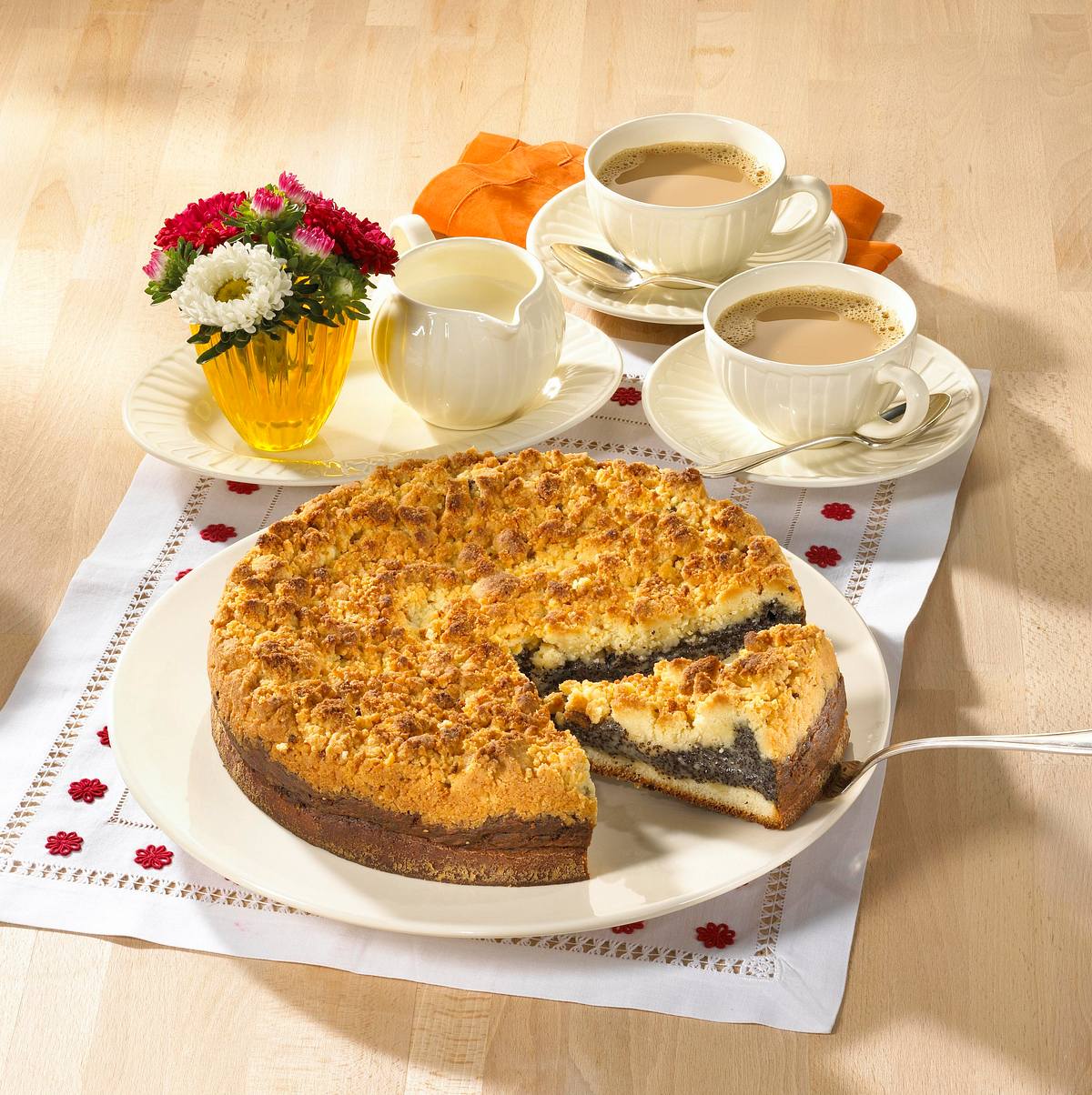 Saftiger Mohn-Streusel-Kuchen Rezept