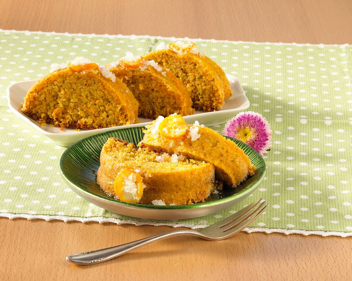 Saftiger Orangen-Rüblikuchen Rezept