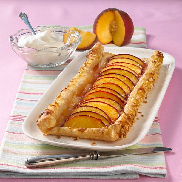 Saftiger Pfirsichstreifen Rezept Saftiger Pfirsichstreifen Rezept